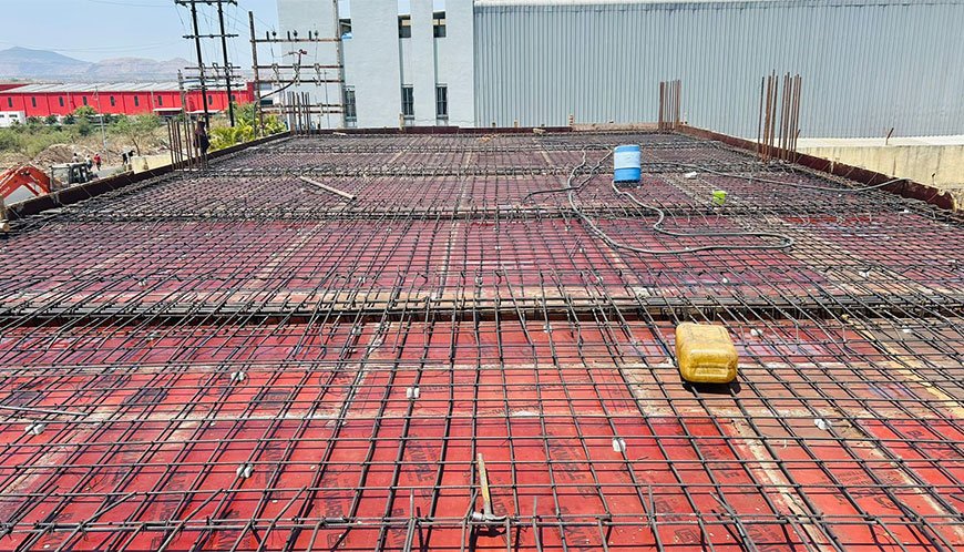 Industrial civil construction project by Globle Constructions in Wakad