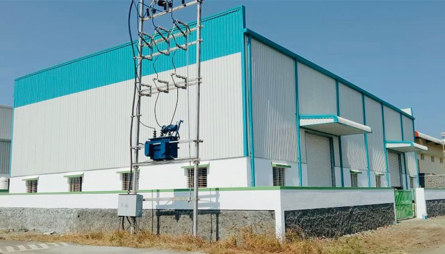 PEB steel structure manufactured by Globle Constructions Talegaon