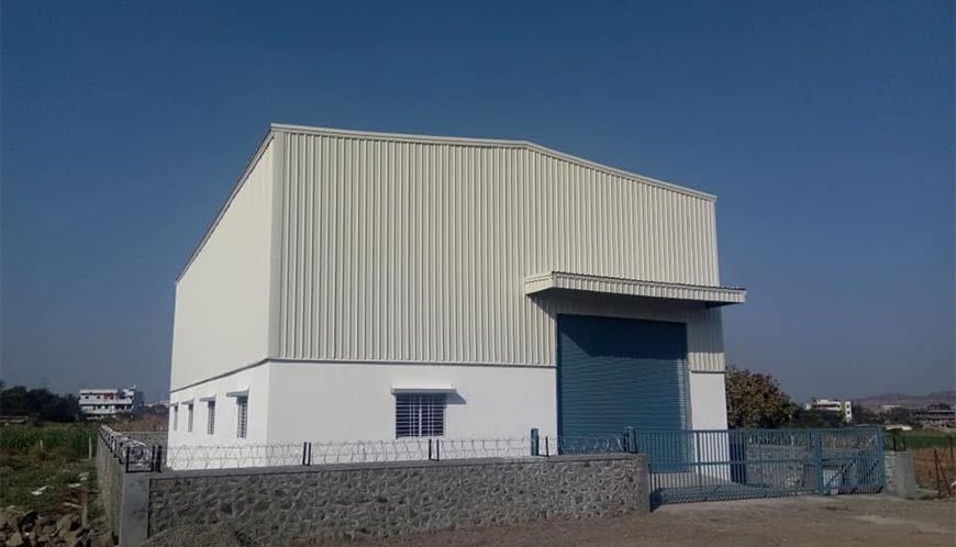 Warehouse construction project by Globle Constructions Talegaon